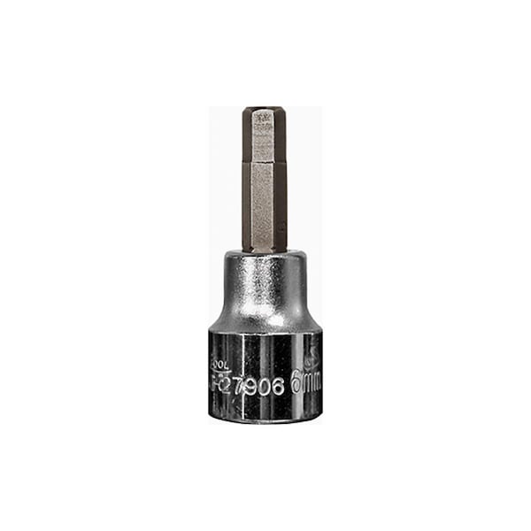 K-Tool International Hex Bit Socket, 3/8" Drive, 6mm, Number of Points: 6 KTI-27906 - main